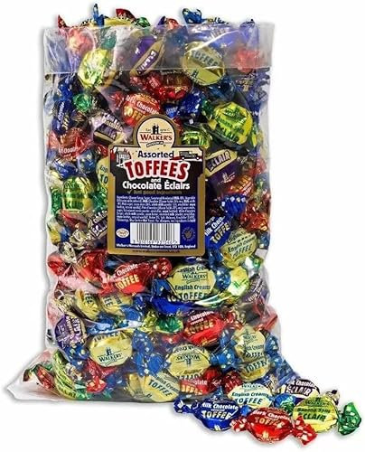 Walker's Nonsuch Assorted Toffees & Eclairs Sweets 1Kg