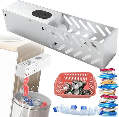 Broyeur de canettes automatique 12/16 oz, broyeur de canettes électriques en métal pour le recyclage, cycle en un clic, acier inoxydable, pour canettes de gaz en aluminium, de soda et de bière