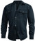 Indicode Herren INCooplon Jeans-Hemd mit 2 Brust-Taschen aus 100% Baumwolle | Herrenhemd für Männer Dark Navy, XL