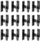 Sockel-Clips, 12 Paar Badpaneel-Clips, ABS-Kunststoff, Kickboard-Clips, Zuhause, Küche, Paneelbrett, Verbindung, Befestigung, Kickboard-Clips, Sockelbefestigungen, Beschläge für Kleiderschränke, (S1,