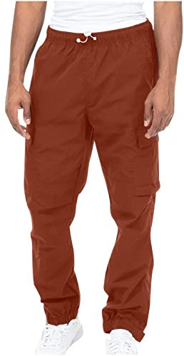 Generisch Outdoor Hose Wanderhose Kurz Herren Arbeitshose Männer Jagdbekleidung Herren Cargo Jogger Herren Winter Radhose Herren Rote Hose Dschungelcamp Taktische Hose Braun 3XL