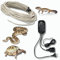 Pet Tribe Kit Completo Cavo Riscaldante da 80W di 6 Metri + Termostato Analogico con Sonda per Serpenti, Tartarughe, Lucertole, Gechi ed Altri Rettili