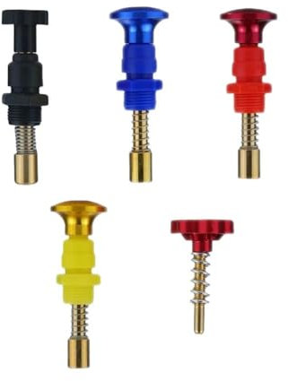 Motorrad Vergaser Choke Starter Plunger Schalter Leerlaufdrehzahl Stellschraube for PE PWK 250 EXC ATV(Red-PE-PWK)