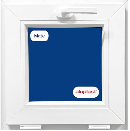 Ventana PVC Reforzada 500x500 Blanca | Oscilante | Cristal Climalit Mate | Perfil Aluplast | Entrega 24/48h