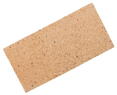 UKCOCO Mattone Refrattario Mattoni Cotti Mattone Ignifugo Ad Alta Temperatura Mattone Per Stufa Fai Da Te Blocco Ignifugo Mattoni Per Caminetti Mattoni Ignifughi Argilla Marrone Chiaro