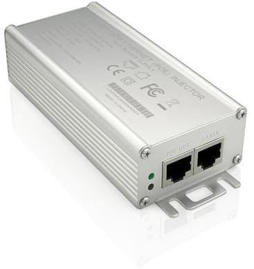 Elfcam - 150W PoE Inyector 2.5Gb/1.25Gb para Starlink Gen 3 y 2, Aleación de Aluminio para Una Excelente Disipación del Calor,Entrada 100-240V AC y Salida 150W 48V-56V.