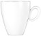 Seltmann Weiden 001.686325 Trio weiß Becher mit Henkel 0,30 L, Porzellan
