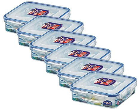 ZIP Premium Gefrierdose | Vorratsdose | Frischhaltedoese | Frischhaltebox | 600 ml | Lock&Lock HPL822-6er Set