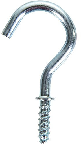 100x Cup Hooks 25mm/1 - Strong Flush Kitchen Cupboard Mug/Cup Screw in Tool Holder