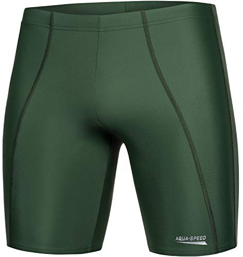 Aqua Speed Enge Badehosen Jungen Herren + gratis eBook | Moderne Schwimmhose | Schwimmbekleidung Jammer | UV Badepants | Long, Gr. M, 03. Pretender
