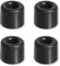 cyclingcolors 4x butée butoir porte volet portail armoire noir arret bumper tampon pied (Ø30mm)