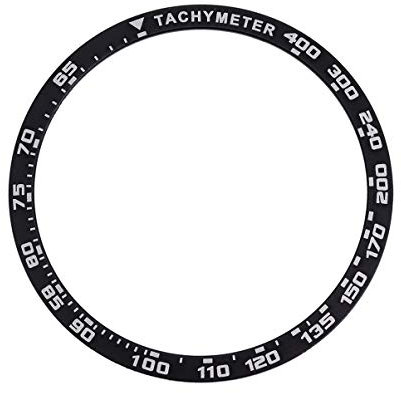 Hemobllo Kompatibel für Uhr Lünette Ring 42Mm Zahnrad Sport Kratzschutzhülle Kompatibel mit Uhr Schwarz