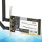 Adaptateur de Bureau, Adaptateur de Bureau PCI, Carte réseau WiFi sans Fil 300 Mbps 802.11b/g/n + 2 antennes AR9223