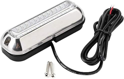 Namvo 39LED Unterwasserbootleuchten Edelstahl Ponton Marine Heckleuchten zum Schwimmen Fahren Angeln, wasserdichte IP68 Lampe (weiß)