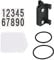LOVIVER Number Plate and Holder Fixed Parts for Cycling Accessories Triathlon Race Bike, Round Tube