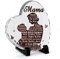 TOARTI Geschenke für Mama, Geburtstagsgeschenk für Mama - Einzigartige Silhouette Herz Ornament, beste Geschenk für Mama von Tochter/Sohn für die Tischdekoration.