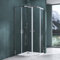 Mai & Mai Box Doccia 90x90x190cm con Piatto Doccia, Cabina Bagno in Cristallo Trasparente con 2 Porte Scorrevoli Ravenna32K