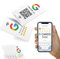 MESSAGENES | PVC-Karte Bewertung auf Google QR-Code und NFC | Google Bewertung Aufsteller | 1 Einheit | Schilder Bewertung NFC und QR Code | Google Review Card NFC | Google Bewertung Aufsteller
