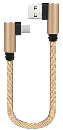 0.25M 90 Degree USB Data Charger Cable for iphone Type C Micro Cord for Samsung Charge Phone 3A Short USB