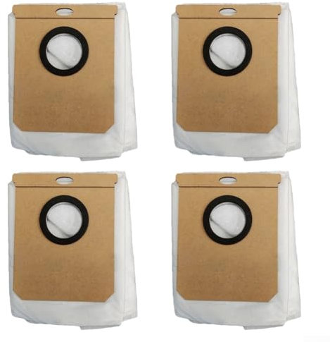 URPIZY Bolsas de repuesto para aspiradora Conga Home 10000, 8090 para ULTRA, 9090 AI, bolsas de polvo para robot aspirador Eu-fy L50, L60 SES, bolsas de polvo de gran capacidad (paquete de 4)