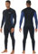 Lansru Herren Neoprenanzüge, Upgrade CR Neopren 5/4mm Ganzanzüge, Ideal als Thermoschutzanzug in kaltem Wasser, Frontreißverschluss für Surfen, Schnorcheln, Tauchen, Schwimmen