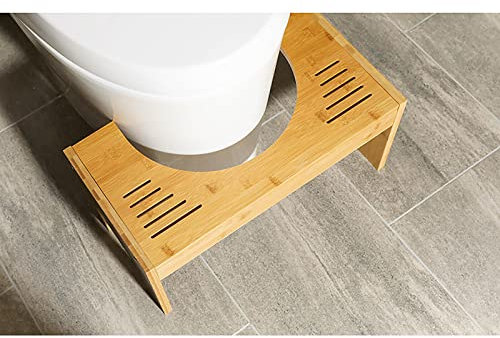 Einstellbare Toilette Squatty Schritt Hocker Bambus Holz Badezimmer Töpfchen,Kackhocker Toilette,zusammenklappbar Badezimmer Hocker zum,Ursprünglich Holzfarbe