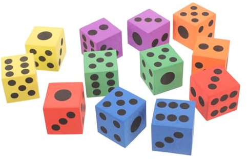 UPKOCH 12St große Würfel farbige Würfel Kinderspielzeug weiche Würfel Massenspielzeug Rollenspiel Würfel kinderzimmer Spielzeug Kinder Spielzeug Kinder, die Würfel Spielen Würfeln