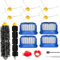 Piezas de repuesto y accesorios para iRobot Roomba 600 Series 691 670 615 676 639 621 679 692 675 677 671 694 614 accesorio de aspiradora robótica, 1 cepillo principal, 4 filtros, 6 cepillos laterales