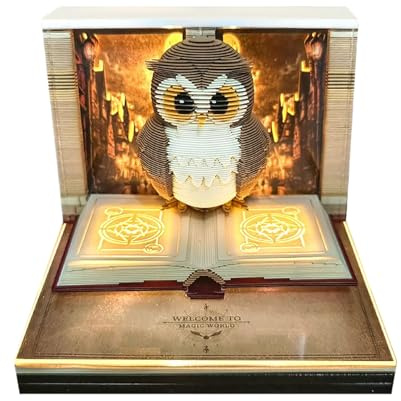 3D Memo-Block Zeitstück Kalender 2026, 3D Abreiß Mini Tischkalender,3DKalender Notizblock 2026, Zum Abreißen, Schnitzen, Notizblock Für Thanksgiving, Weihnachten, Einweihungsbüros