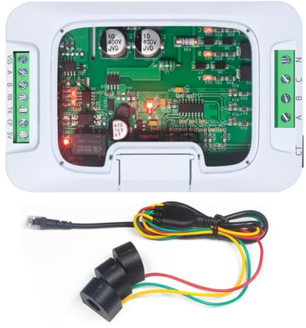 Gettimore PZEM-6L24 Dreiphasiges Wechselspannungs- und Strommodul, 380V 100A, für RS485/UART Modbus-RTU, Aktiv-/Blindleistung, Energie kWh, Frequenz, Leistungsfaktor, für industrielle