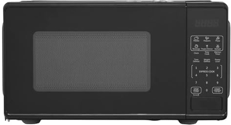 700W Digital Microwave Oven 17L with 6 Auto Programmes, Defrost Function & Child Safety Lock, Compact Countertop Microwave with Touch Controls, Black