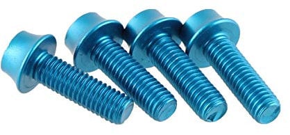 Wolf Tooth | Water Bottle Cage Bolts | Blue | Bike Accessories Custom Parts Precision Engineered