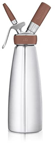 iSi 1790 Nitro Kaffeebereiter Edelstahl Rostfrei, 1 L, Kalt gebrühter Kaffee mit Stickstoff veredelt, Cold Brew Coffee Maker, Für Nitro Coffee, Tee und Cocktails, Spülmaschinengeeignet