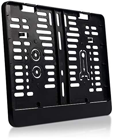 Kennzeichenhalter | 280 x 200 mm | SCHWARZ | zweizeilig | Motorrad | Roller Quad Anhänger LKW SUV | DHL-Versand