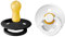 BIBS Colour Schnuller 2er-Pack, BPA-frei, Kirschform Nippel. Naturkautschuk/Latex, Hergestellt in Dänemark. Größe 2 | 6+ Monate | 2-Pack, Black/White