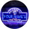 Personalized Your Name Est Year Theme Home Theater Cinema Dual Color LED Barlicht Neonlicht Lichtwerbung Neon Sign Weiß & Blau 400 x 300mm st6s43-ph2-tm-wb