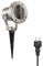 ledscom.de LED garden spotlight MIBU con pincho de tierra para exterior, acero inoxidable, sin bombilla