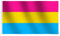 JZK 90 cm x 150 cm groß pansexuell Flagge für Wand, Pansexual Pride Fahne Flag, pansexuell Stolz Flagge für draußen, Karneval, groß LGBTQ Flagge LGBT, Gay Pride Festival Accessoire