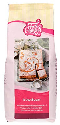 FunCakes Icing Sugar, Refined Icing Sugar of Confectioners' Quality, Ultrafine Texture, Perfect for Making Icing, Buttercream or to roll Out Fondant, Halal, 900g.