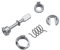 TAKPART Türschloss Schliesszylinder Reparatursatz Ersatzteile Vorne Links oder Rechts für VW Polo 6N1-6N2 6N0898105A 6N0837223A