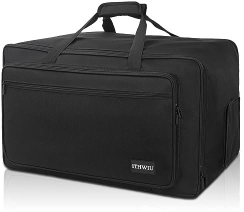 ITHWIU Speaker Carrying Bag with Thickened Sponge for Compact 10 Speaker Cabinets; Heavy-Duty Fits QSC K10, Yamaha DXR10 and more (IT-TOTE10), Black