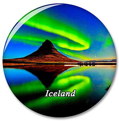 Island Aurora Kühlschrank Magnet Dekorativer Magnet Aufkleber Reise Souvenir Sammlung Tourist City Geschenk Whiteboard Küche