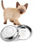 VENTION Gamelles Inoxydable de Base pour Chat 220ml, Gamelles de Nourriture Peu Profondes Chat 12,5cm, Soulager la Fatigue des Moustaches, Ensemble de 2 Bol de Remplacement pour Mangeoire à Surélevée
