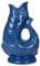 Gurgly Iconic Kingfisher Glug Jug Large 28cm 1.4L – Fish Water Jug, Decorative Fish Vase, Ornament, Carafe (Bleu azur)