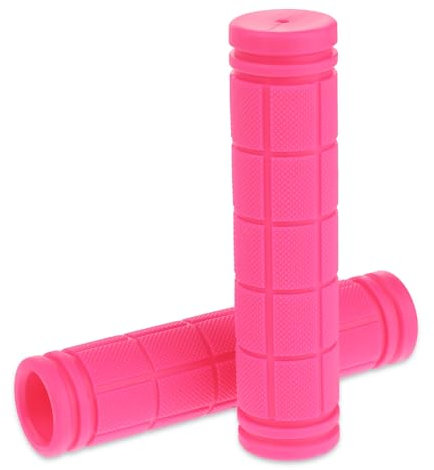 Giantree 22mm Fahrrad Lenkerhandschuhe aus Gummi, 1 Paar Fahrradgriffe Ergonomisch für Kinder Rutschfester Lenkergriffe Fahrrad eichem Gummi Lenker Griff Handgriffe 22mm Höchster Sicherheit (Rosa)