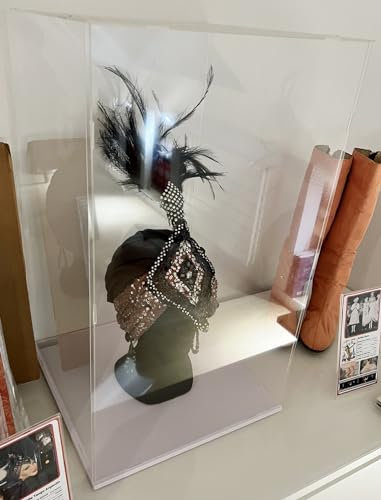 Acryl Vitrine Schaukasten 10 15 20 25 30 35 40 45 50 55 60 65 70 Cm Hoch, Acryl-Aufbewahrungsvitrine Für Geburtstagsgeschenke, 5-seitige, Durchsichtige Kunststoffboxen Für Große Sammlerstücke ( Color