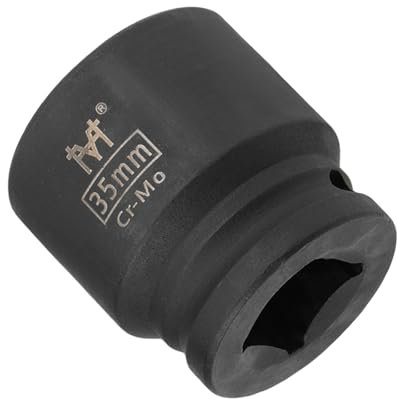 CoCud Llave de Vaso de Impacto Superficial, 35 mm de 3/4 de Accionamiento, Llave Hexagonal de Acero Cr-Mo - (Aplicaciones: para Mantenimiento del Hogar)