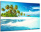 DARO Design - Wand-Bild 6mm HDF 70x50 cm Meer Tropen Insel Palmen - Wand-Deko Bilder Wohnzimmer