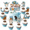 JOYMEMO 25 Pieces My 2nd Rodeo Birthday Cake Decorations for Boy - This Ain't My First Rodeo Cake Topper mit Cowboy Birthday Cupcake Toppers, Retro Blue Brown Western Cowboy Birthday Party Supplies