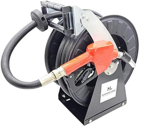 ML Schlauchaufroller für Diesel 12m Schlauch Automatik Zapfpistole Autom.Aufroll